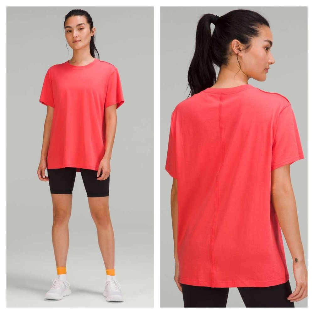 lululemon athletica All Yours Cotton Oversized Short Sleeve Tee 4 Pale Raspberry